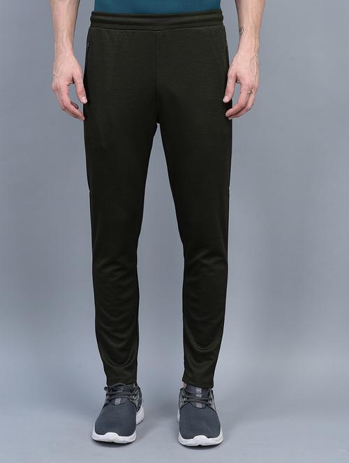 men mid rise solid full length track pant - 21601947 - Very Small Image - 1