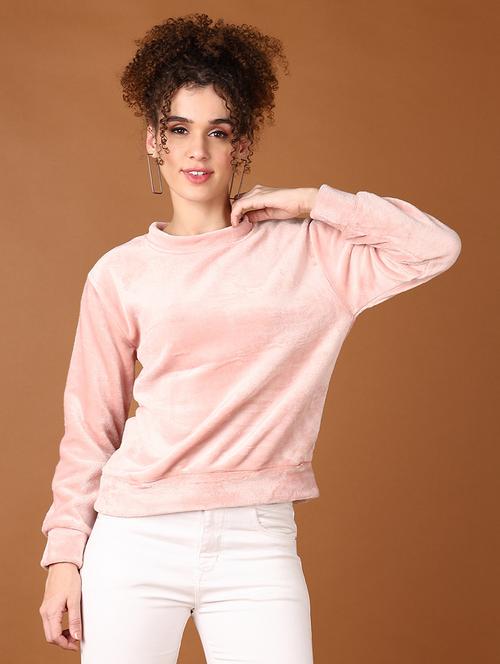 women long sleeves plain sweatshirt - 21606994 - Very Small Image - 1