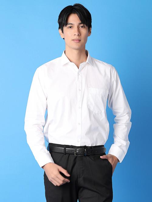 men solid long sleeve formal shirt - 21607214 - Very Small Image - 1