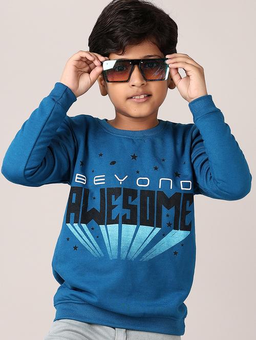 boys front print long sleeve sweatshirt - 21607547 - Very Small Image - 1