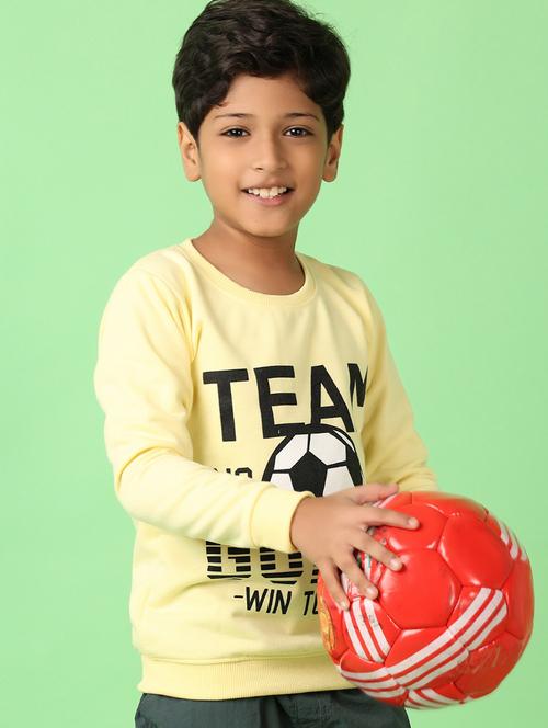 boys front print long sleeve sweatshirt - 21607548 - Very Small Image - 1