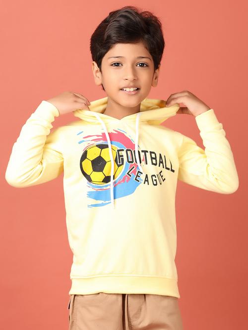 boys front print hooded sweatshirt - 21607581 - Very Small Image - 1