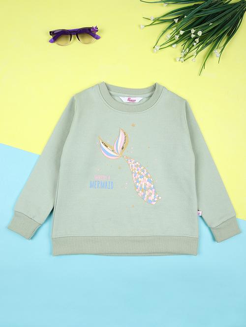 girls printed round neck long sleeve sweatshirt - 21607587 - Very Small Image - 1