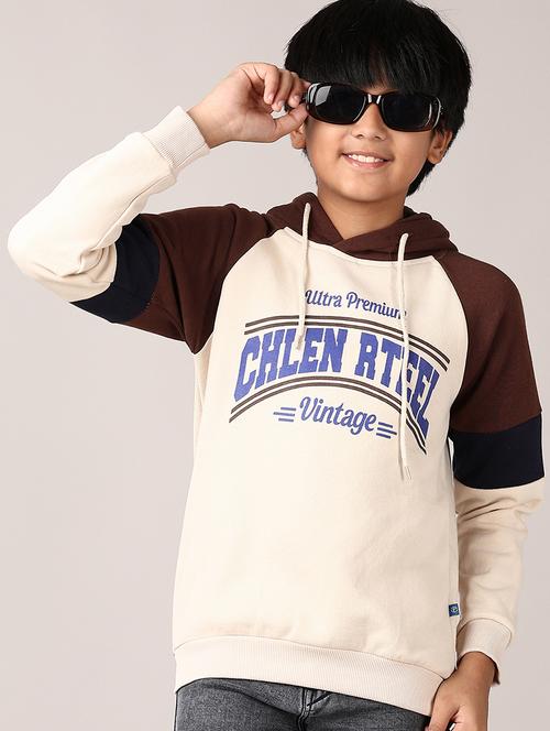 boys color block long sleeve hooded sweatshirt - 21607647 - Very Small Image - 1