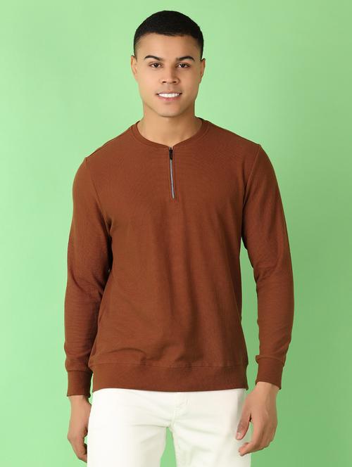 men solid long sleeve t-shirt - 21607688 - Very Small Image - 1