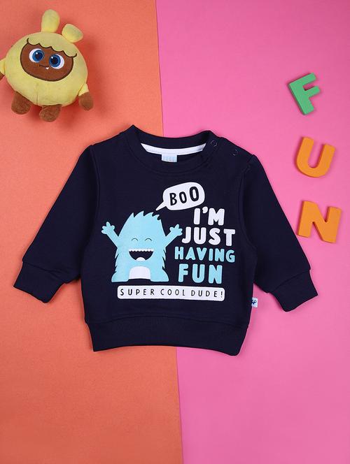 boys front print long sleeve sweatshirt - 21607709 - Very Small Image - 1
