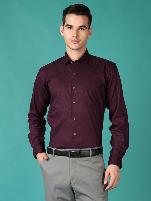 men long sleeves self design formal shirt - 21607921 - Very Small Image - 1