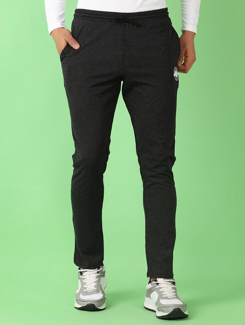 men solid mid rise ankle length track pant - 21608066 - Very Small Image - 1