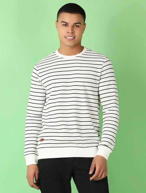 men long sleeves striped t-shirt - 21608213 - Very Small Image - 1