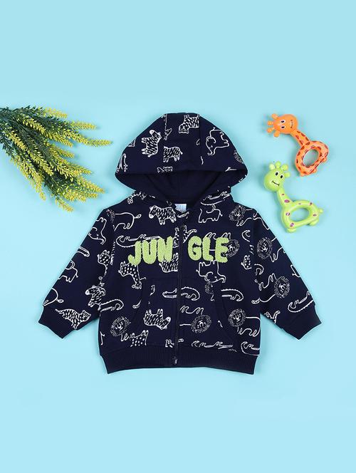 blue cotton all over print sweatshirt - 21608387 - Very Small Image - 1