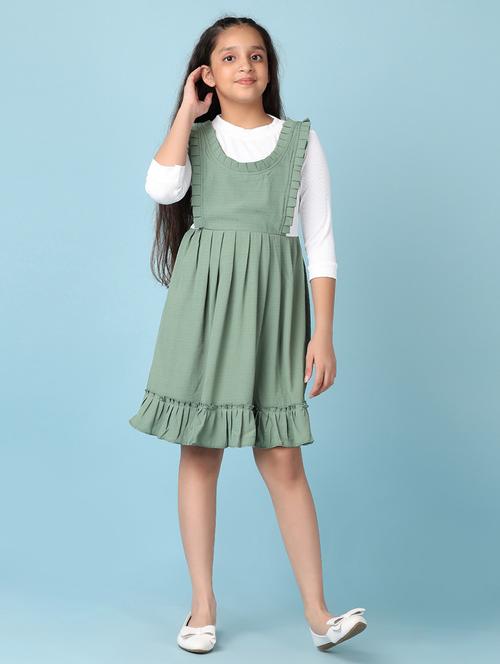 girls solid tiered dress - 21608394 - Very Small Image - 1