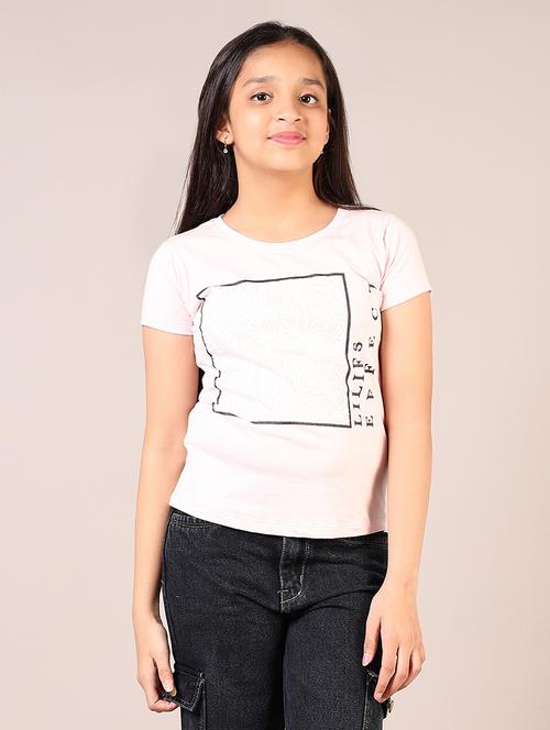 girls printed short sleeve tee - 21608728 - Very Small Image - 1
