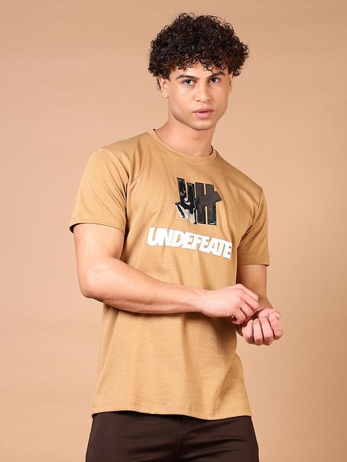 men chest print round neck regular fit t-shirt - 21609231 - Very Small Image - 1