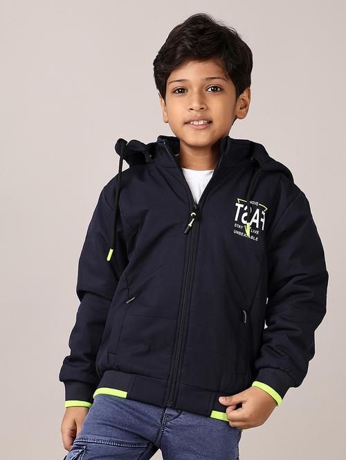 kids long sleeves placement print regular jacket - 21609643 - Very Small Image - 1