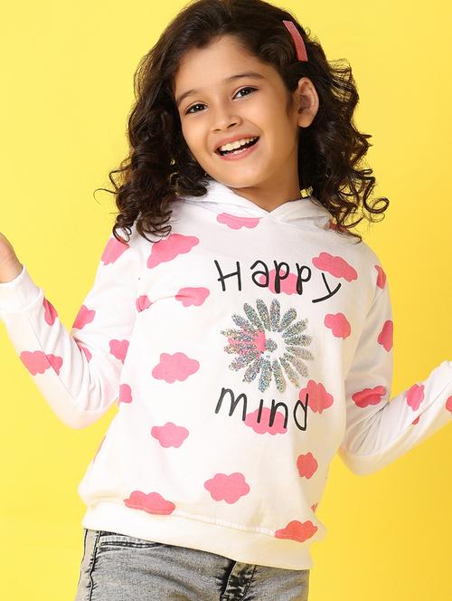 girls printed long sleeve sweatshirt - 21610238 - Very Small Image - 1