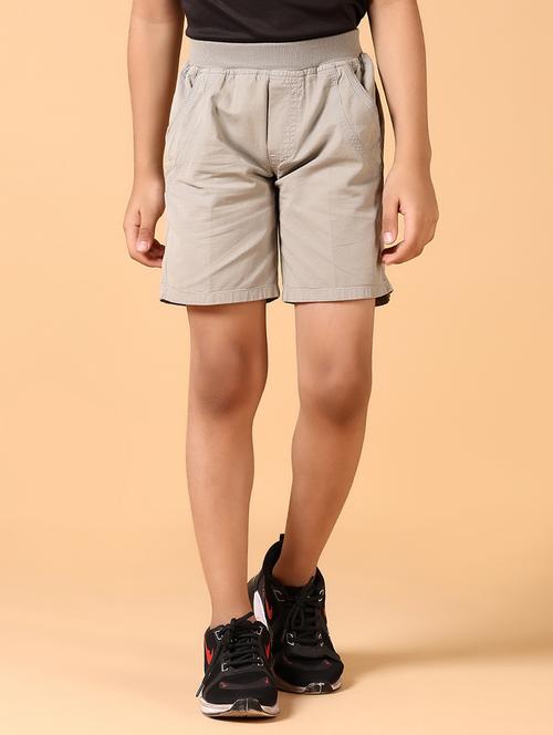 boys mid rise solid shorts - 21610679 - Very Small Image - 1