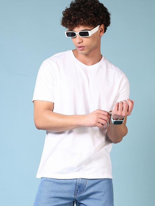 men solid short sleeve t-shirt - 21610869 - Very Small Image - 1