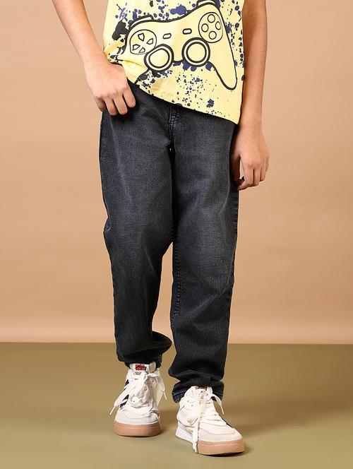 grey cotton plain jean - 21610878 - Very Small Image - 1