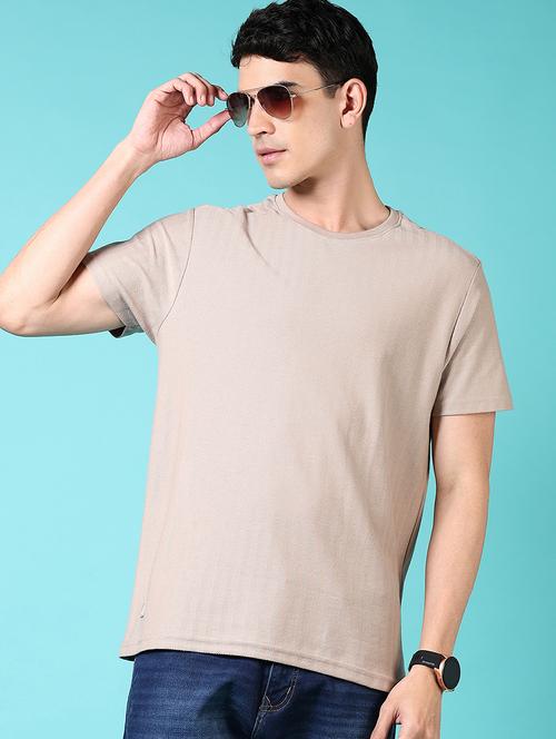 men solid short sleeve t-shirt - 21611141 - Very Small Image - 1