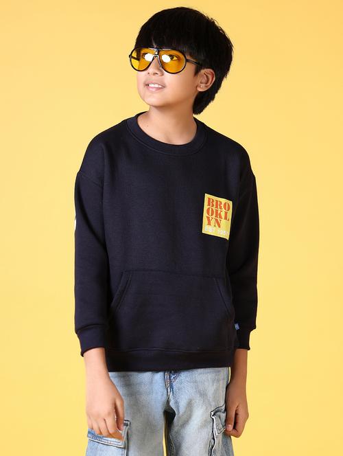 boys back print long sleeve sweatshirt - 21611797 - Very Small Image - 1