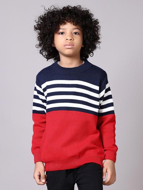 kids long sleeves striped sweater - 21612936 - Very Small Image - 1