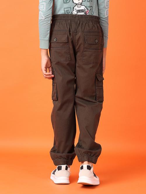 kids brown solid cargo - 21613432 - Very Small Image - 1