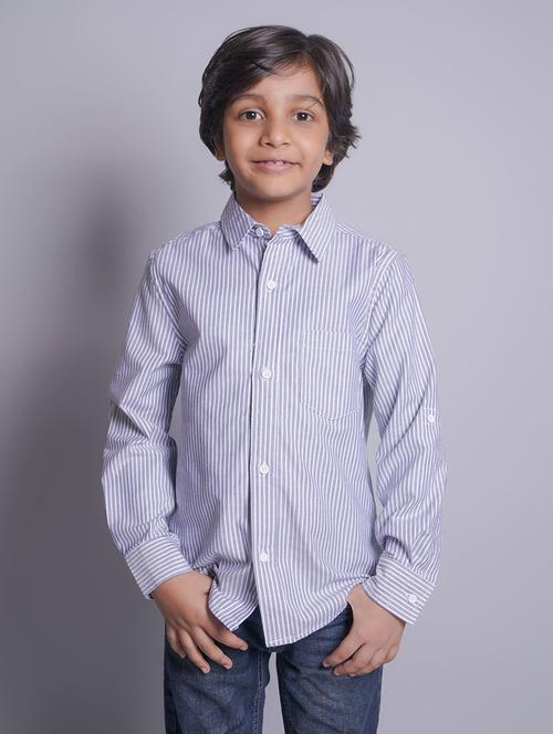 boys striped long sleeve shirt - 21613462 - Very Small Image - 1