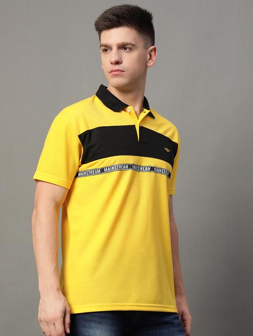 men regular fit color block polo t-shirt - 21613773 - Very Small Image - 1