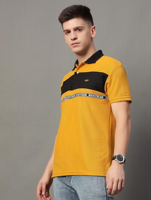 men regular fit color block polo t-shirt - 21613775 - Very Small Image - 1