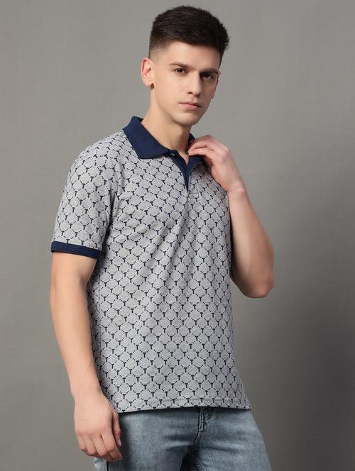 men regular fit graphic printed polo t-shirt - 21613786 - Very Small Image - 1