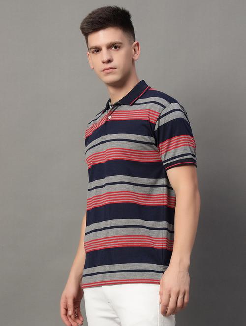 men regular fit striped polo t-shirt - 21613793 - Very Small Image - 1