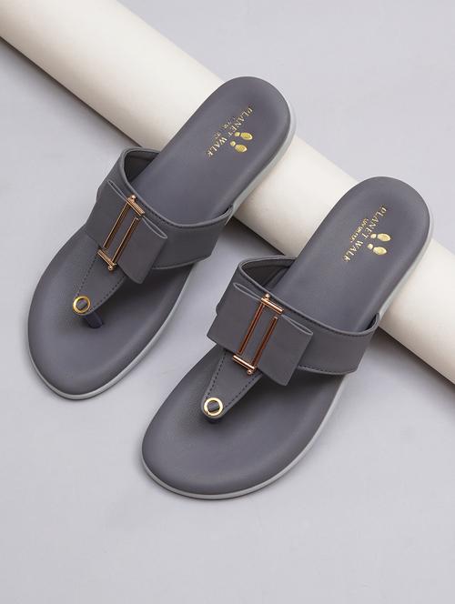 women grey slip on sandal - 21613851 - Very Small Image - 1