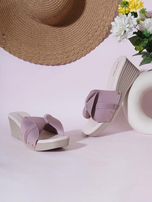women beige slip on wedges - 21613855 - Very Small Image - 1