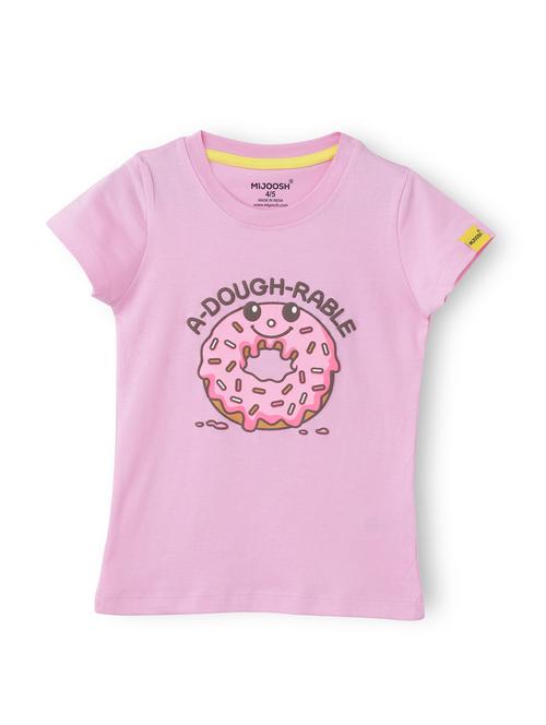 girls front print short sleeve t-shirt - 21613975 - Very Small Image - 1