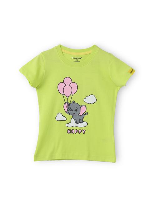 girls front print short sleeve t-shirt - 21614008 - Very Small Image - 1