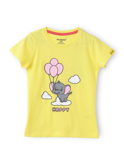 girls front print short sleeve t-shirt - 21614009 - Very Small Image - 1