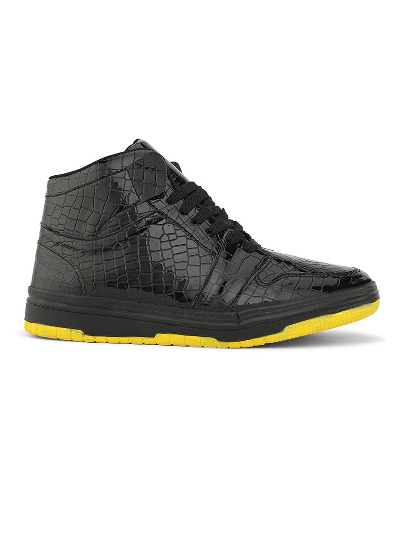 men textured lace-up sneakers - 21614072 - Standard Image - 2
