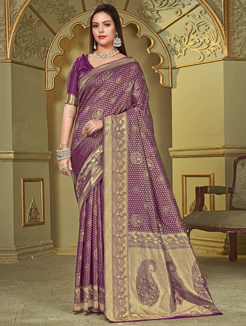 women self design banarasi saree - 21614361 - Very Small Image - 1