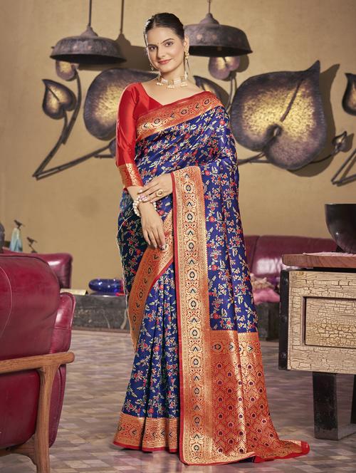 women self design banarasi saree - 21614571 - Very Small Image - 1