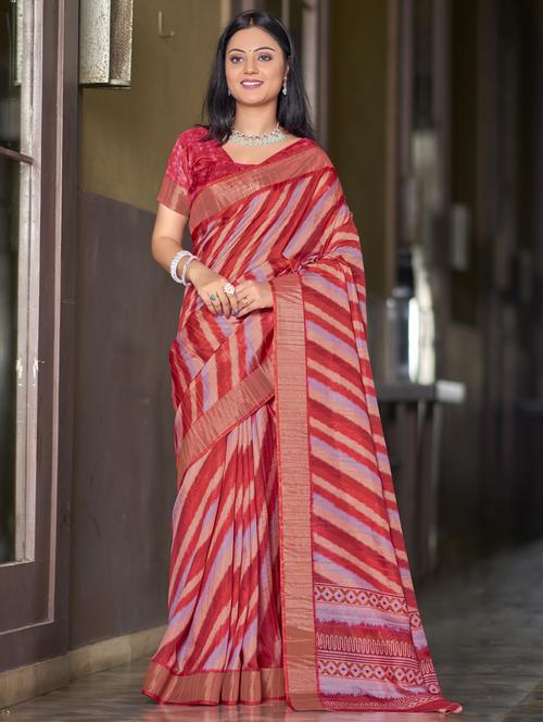 women printed saree - 21614888 - Very Small Image - 1