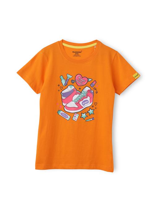 girls front print short sleeve t-shirt - 21614896 - Very Small Image - 1