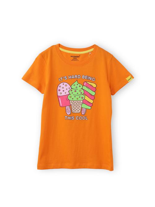 girls front print short sleeve t-shirt - 21614903 - Very Small Image - 1