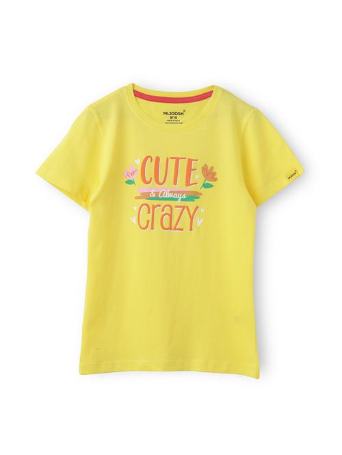 girls front print short sleeve t-shirt - 21614905 - Very Small Image - 1