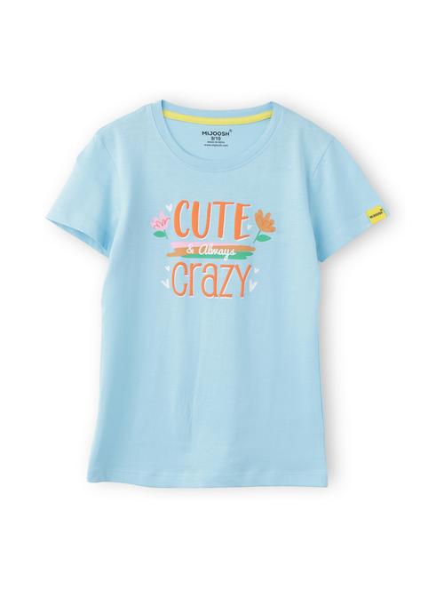girls front print short sleeve t-shirt - 21614912 - Very Small Image - 1