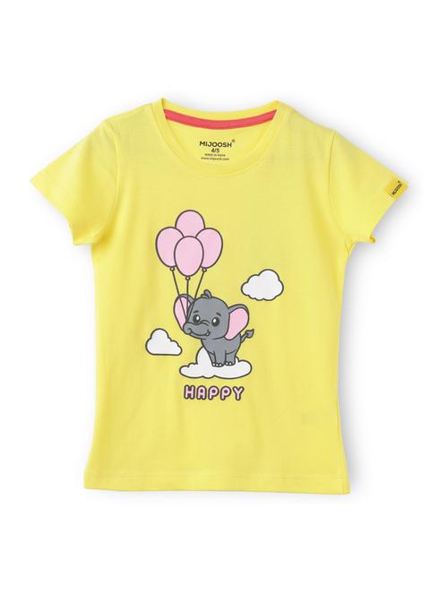 girls front print short sleeve t-shirt - 21614927 - Very Small Image - 1