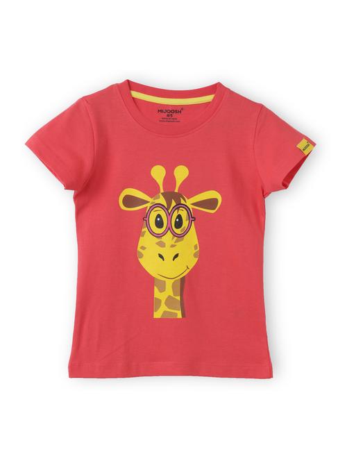 girls front print short sleeve t-shirt - 21614929 - Very Small Image - 1