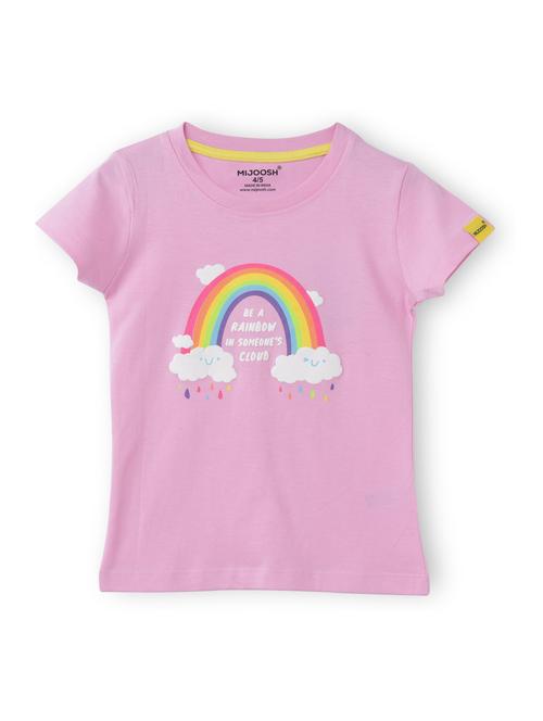girls front print short sleeve t-shirt - 21614931 - Very Small Image - 1