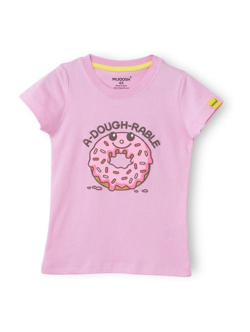 girls front print short sleeve t-shirt - 21614933 - Very Small Image - 1