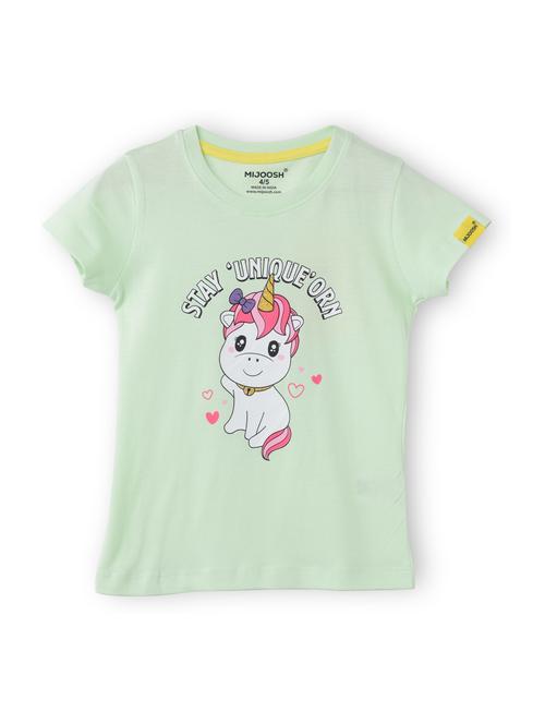 girls front print short sleeve t-shirt - 21614935 - Very Small Image - 1
