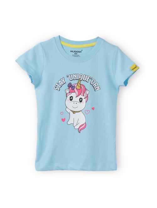 girls front print short sleeve t-shirt - 21614936 - Very Small Image - 1